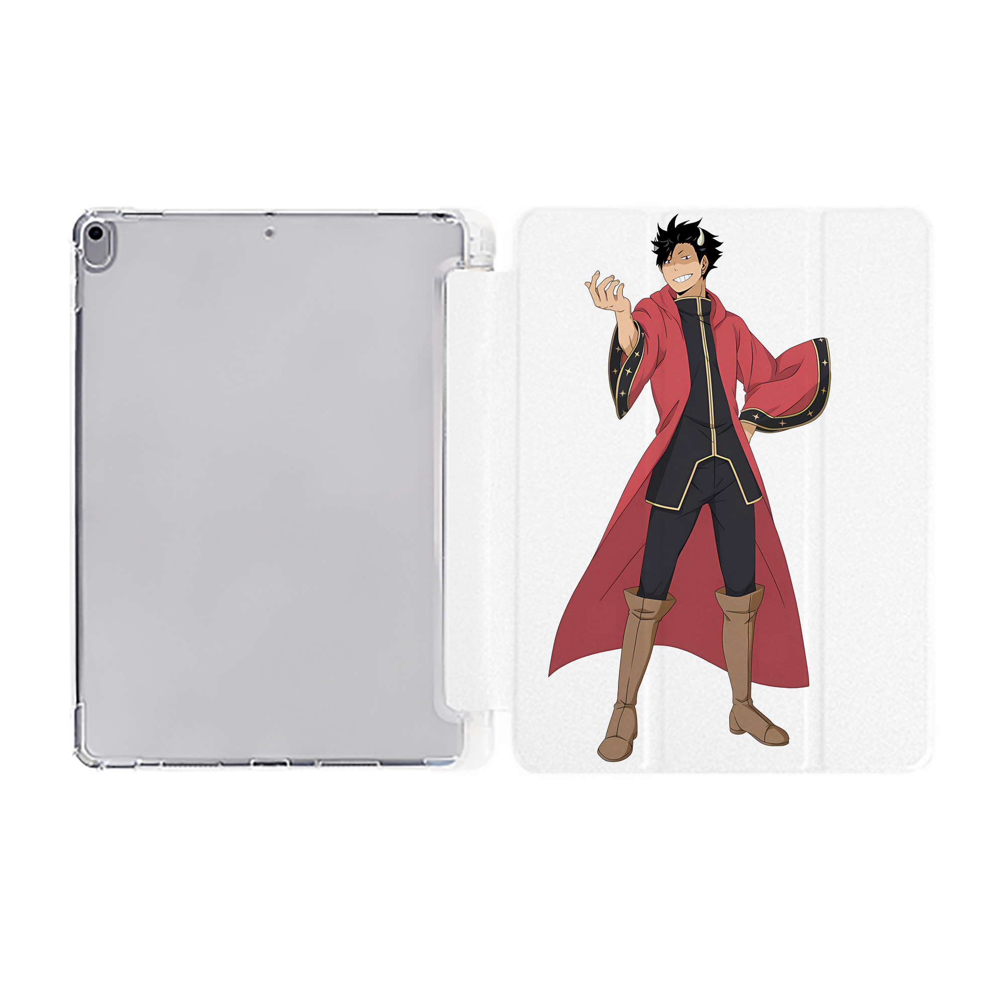 （画像用） ハイキュー!! Haikyu!! IPad ケース ペン収納付き 三つ折りスタンド PUレザー×シリコン 対応機種9.5/10.5/10.9インチ